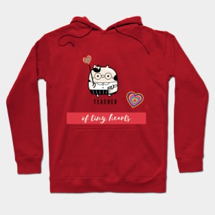 Teacher Of Tiny Hearts - Cute cat Hoodie